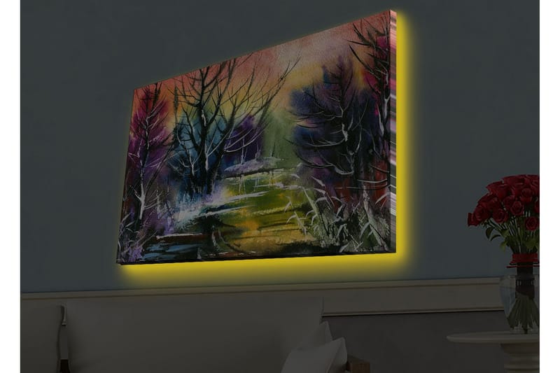 Seinäkoriste LED-valaistu Canvas Maalaus - Canvas-taulu - Seinäkoristeet