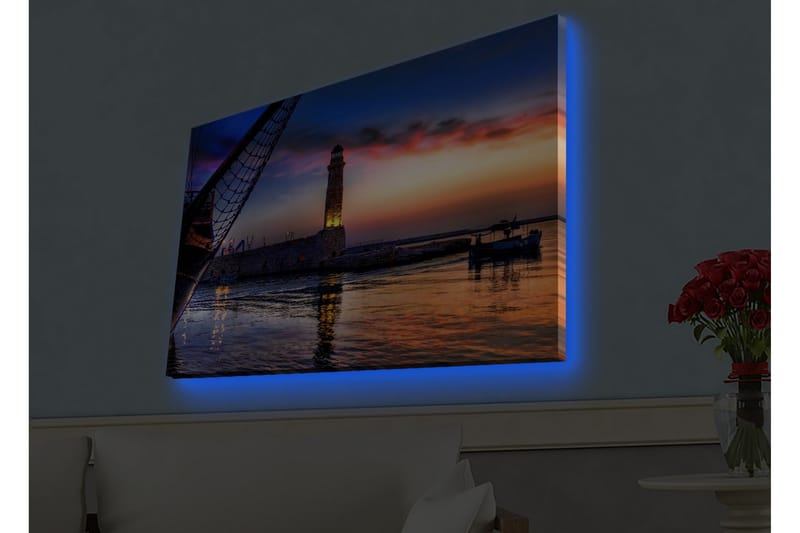 Seinäkoriste LED-valaistu Canvas Maalaus - Sisustustuotteet - Taulu & taide - Canvas-taulu