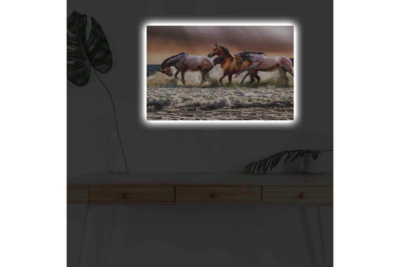 Seinäkoriste LED-valaistu Canvas Maalaus - Canvas-taulu - Seinäkoristeet