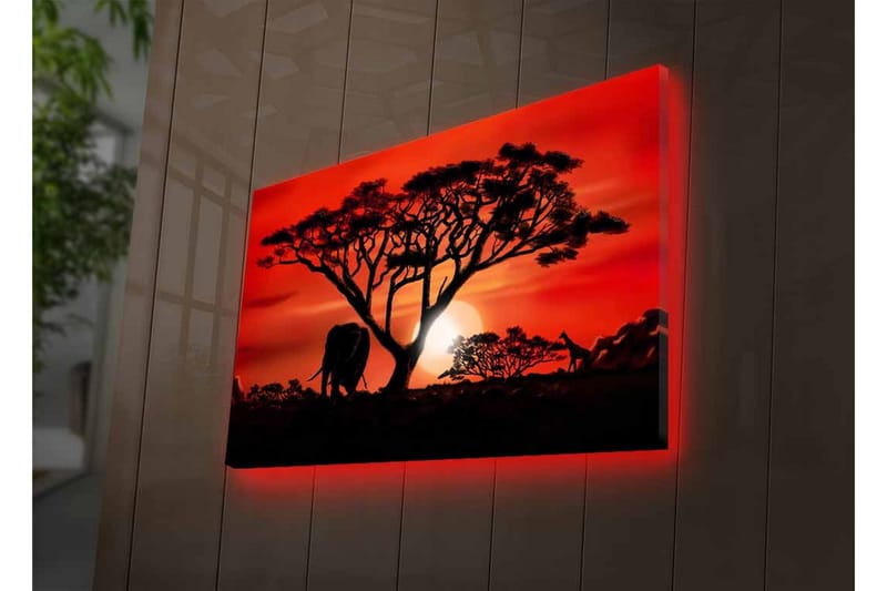 Seinäkoriste LED-valaistu Canvas Maalaus - Sisustustuotteet - Taulu & taide - Canvas-taulu