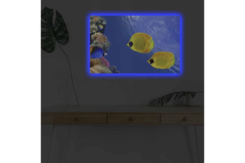 Seinäkoriste LED-valaistu Canvas Maalaus - Canvas-taulu - Seinäkoristeet