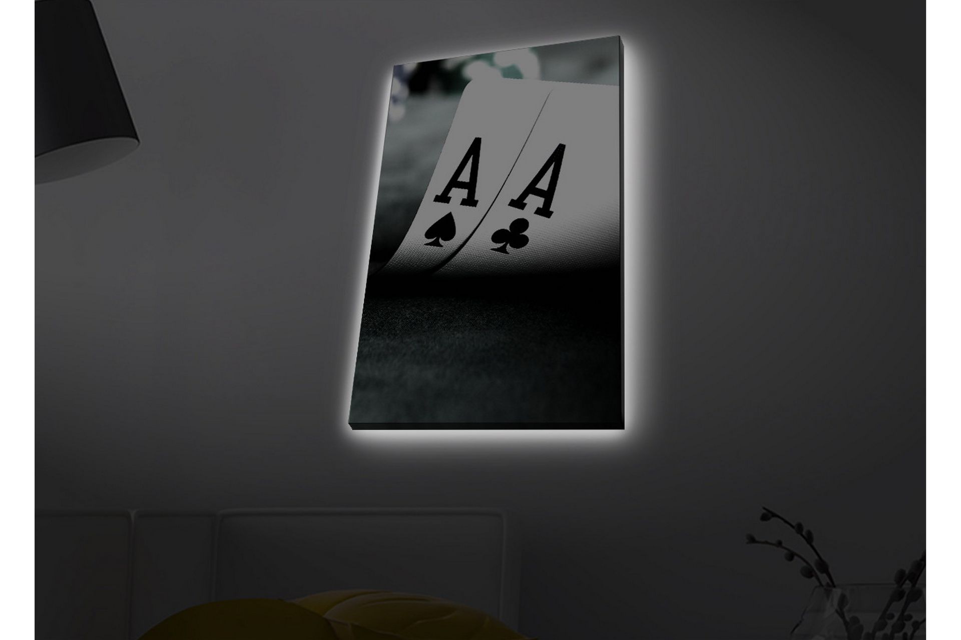 Seinäkoriste LED-valaistu Canvas Maalaus - Sisustustuotteet - Taulu & taide - Canvas-taulu
