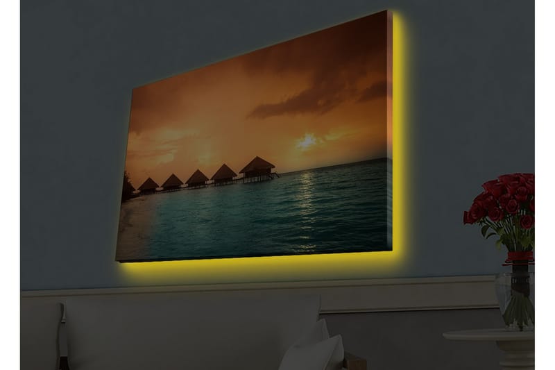 Seinäkoriste LED-valaistu Canvas Maalaus - Sisustustuotteet - Taulu & taide - Canvas-taulu