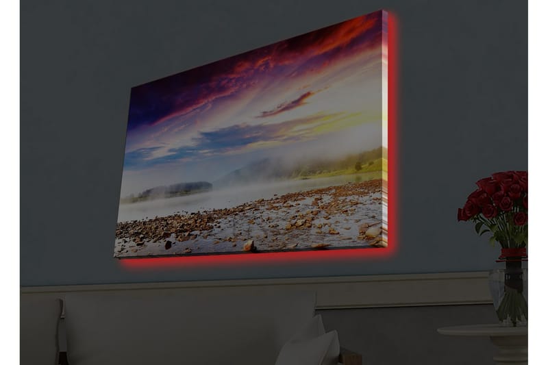 Seinäkoriste LED-valaistu Canvas Maalaus - Sisustustuotteet - Taulu & taide - Canvas-taulu