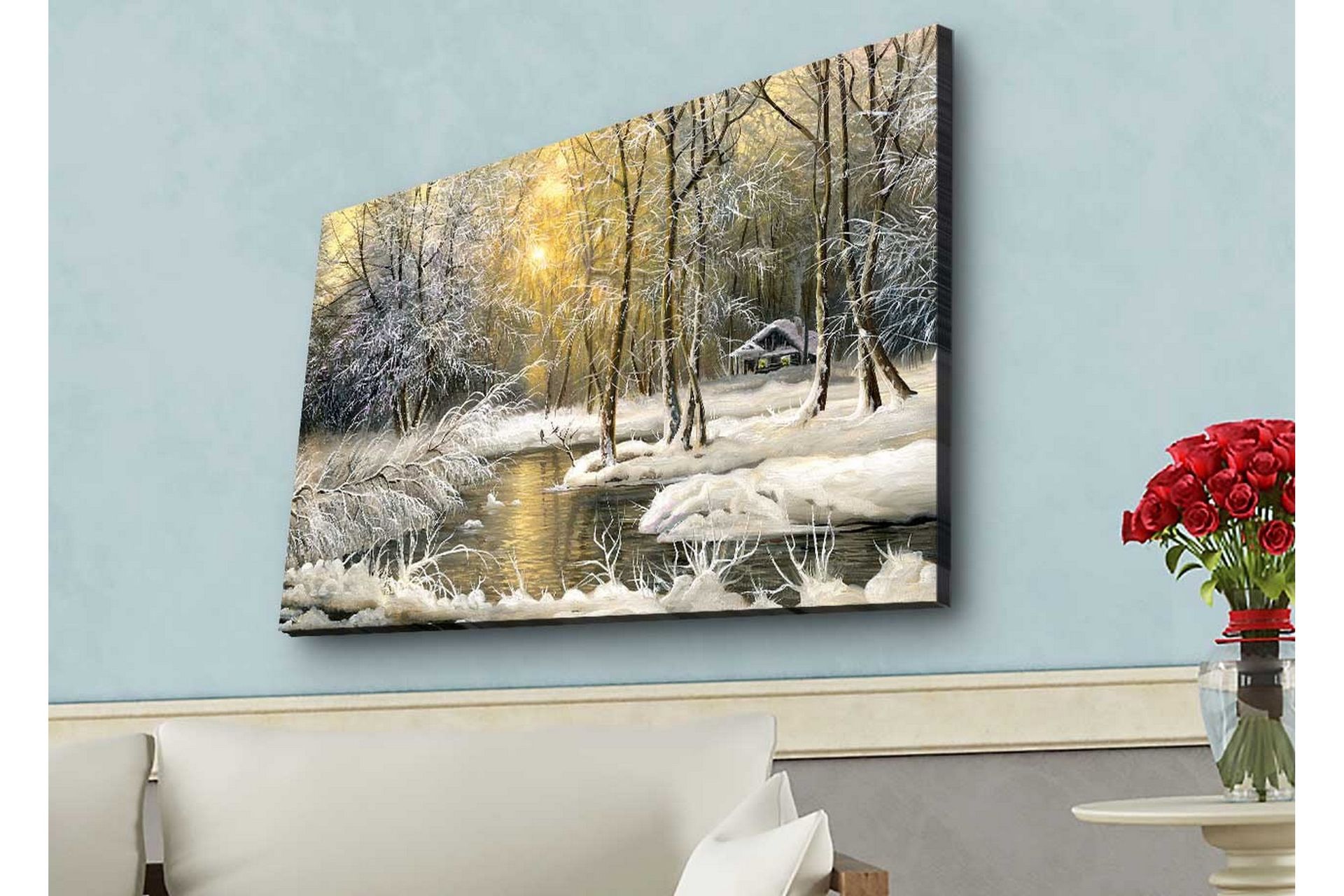 Seinäkoriste LED-valaistu Canvas Maalaus - Sisustustuotteet - Taulu & taide - Canvas-taulu