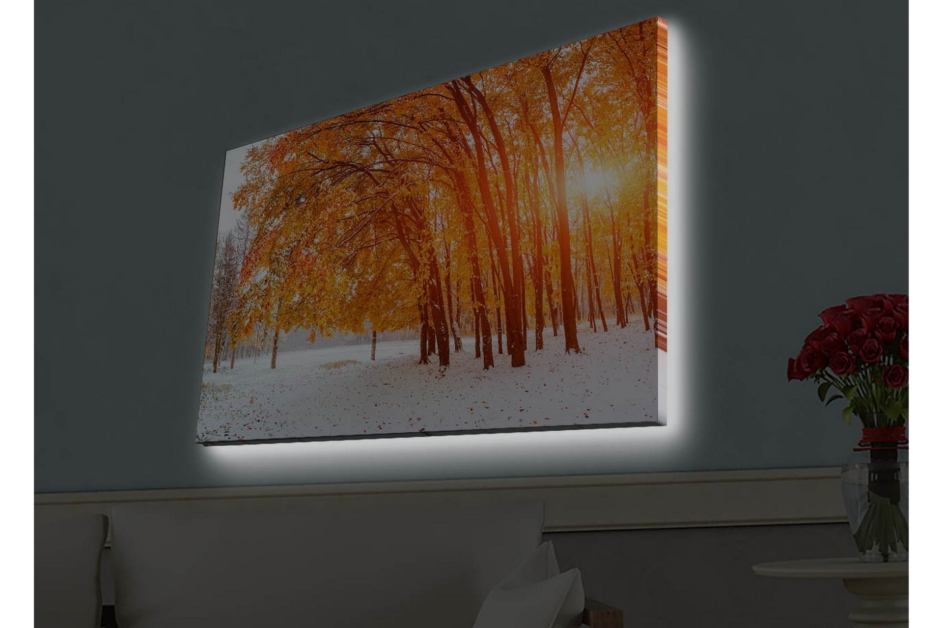 Seinäkoriste LED-valaistu Canvas Maalaus - Sisustustuotteet - Taulu & taide - Canvas-taulu