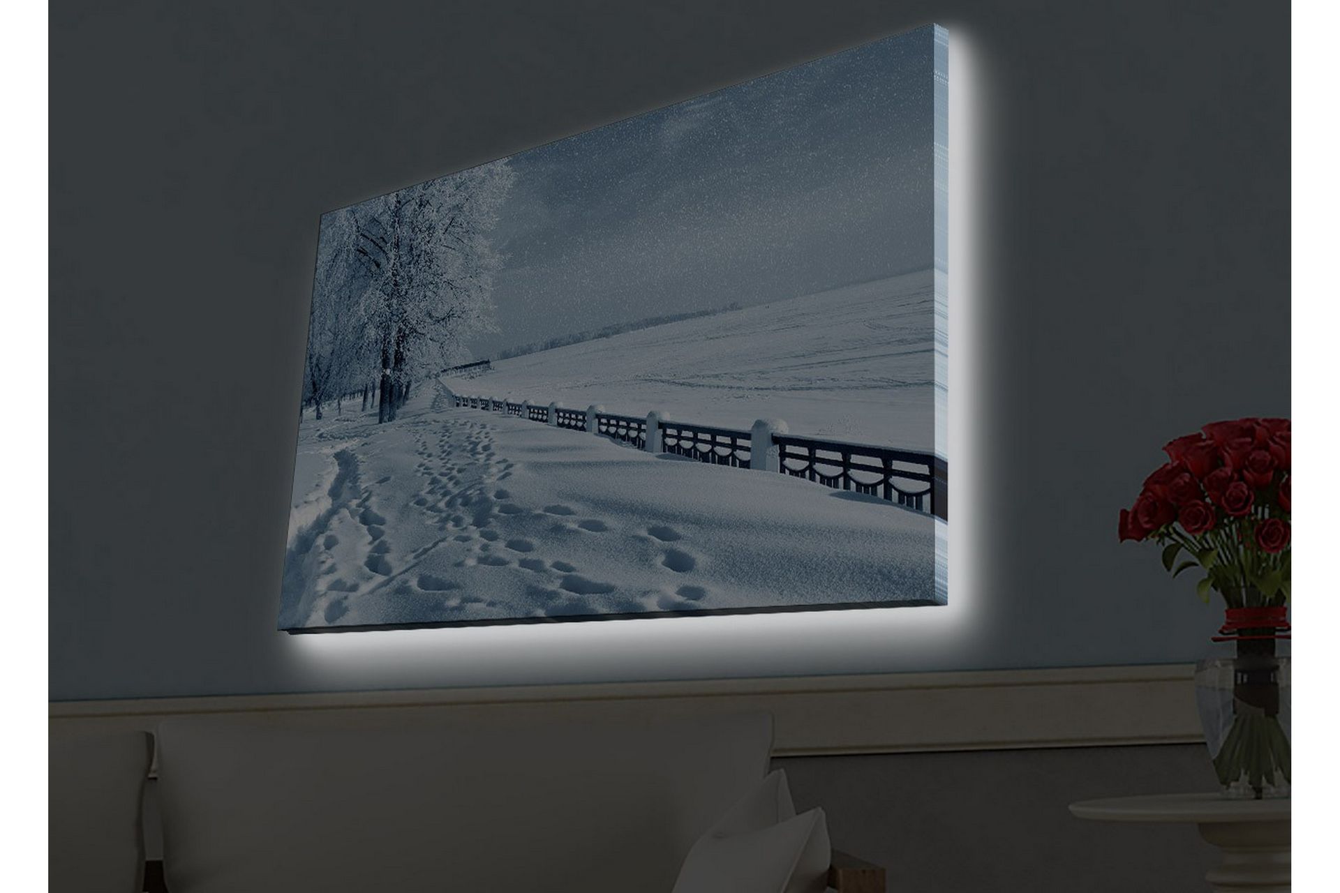 Seinäkoriste LED-valaistu Canvas Maalaus - Sisustustuotteet - Taulu & taide - Canvas-taulu