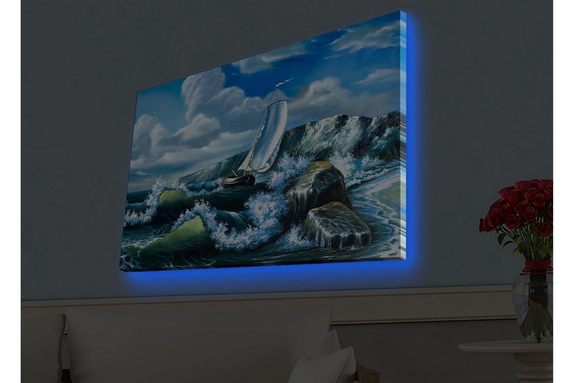 Seinäkoriste LED-valaistu Canvas Maalaus - Sisustustuotteet - Taulu & taide - Canvas-taulu