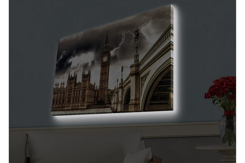 Seinäkoriste LED-valaistu Canvas Maalaus - Sisustustuotteet - Taulu & taide - Canvas-taulu