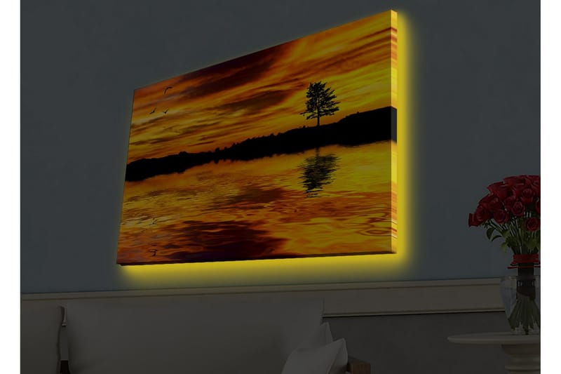 Seinäkoriste LED-valaistu Canvas Maalaus - Sisustustuotteet - Taulu & taide - Canvas-taulu