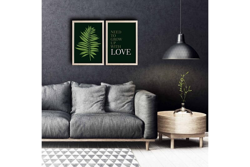 Seinäkoriste MDF Maalaus 2 osaa, undefined