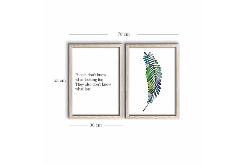 Seinäkoriste MDF Maalaus 2 osaa - Sisustustuotteet - Taulu & taide - Canvas-taulu