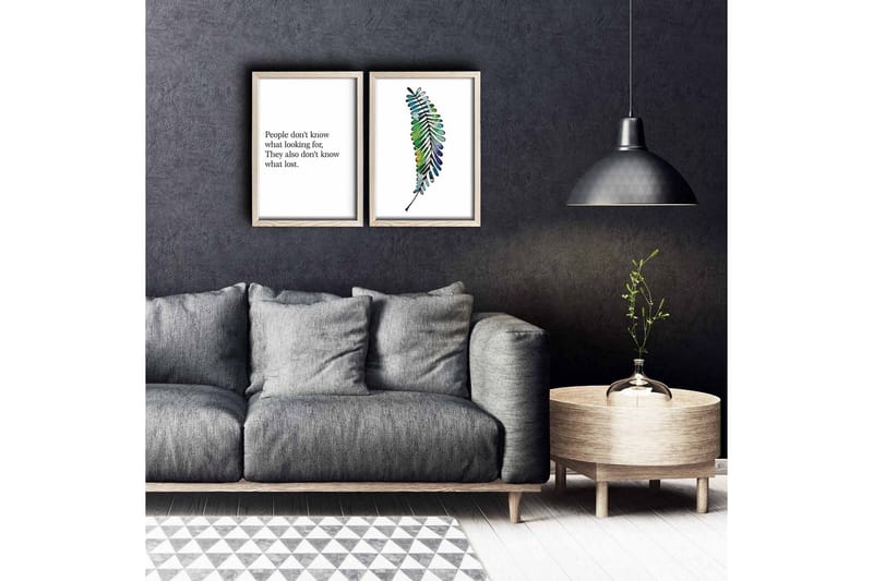 Seinäkoriste MDF Maalaus 2 osaa, undefined