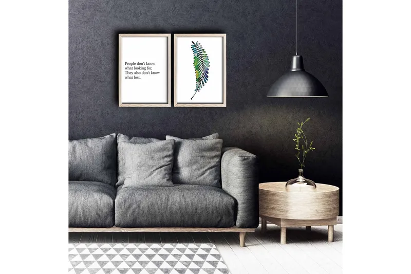 Seinäkoriste MDF Maalaus 2 osaa, undefined