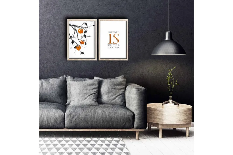 Seinäkoriste MDF Maalaus 2 osaa, undefined