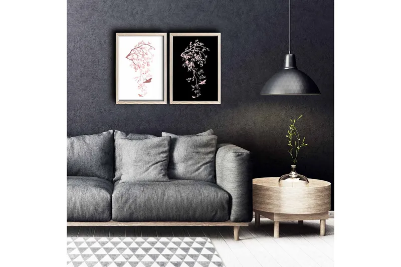 Seinäkoriste MDF Maalaus 2 osaa, undefined