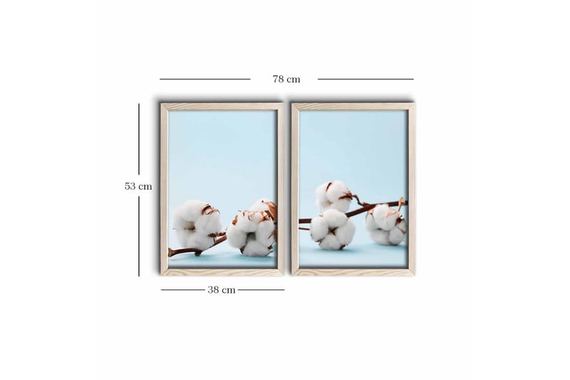 Seinäkoriste MDF Maalaus 2 osaa - Sisustustuotteet - Taulu & taide - Canvas-taulu