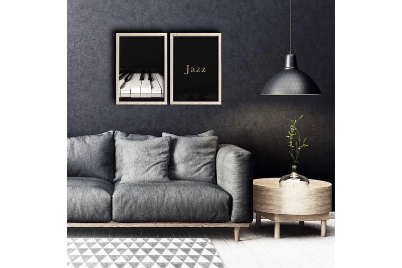 Seinäkoriste MDF Maalaus 2 osaa, undefined