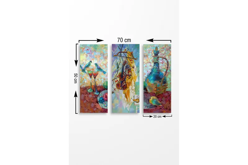 Seinäkoriste MDF Maalaus - Sisustustuotteet - Taulu & taide - Canvas-taulu