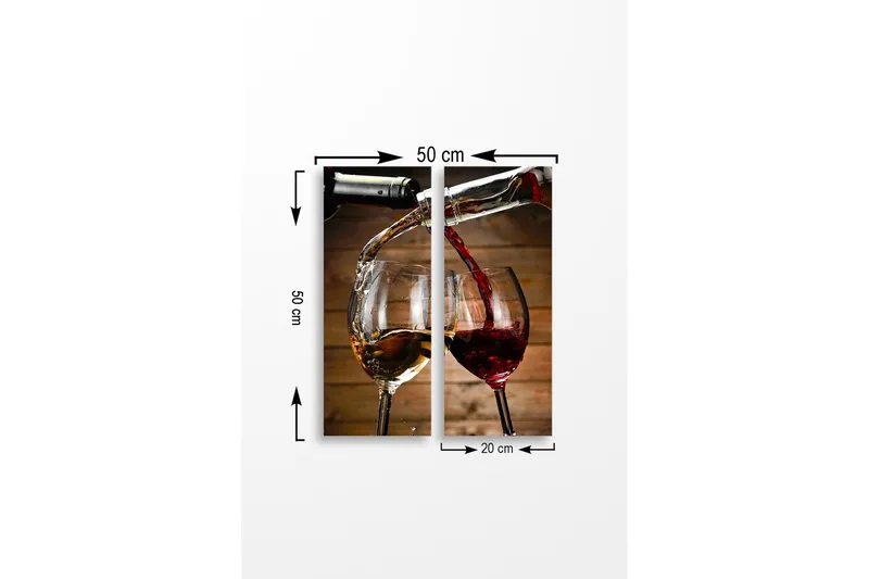 Seinäkoriste MDF Maalaus - Sisustustuotteet - Taulu & taide - Canvas-taulu