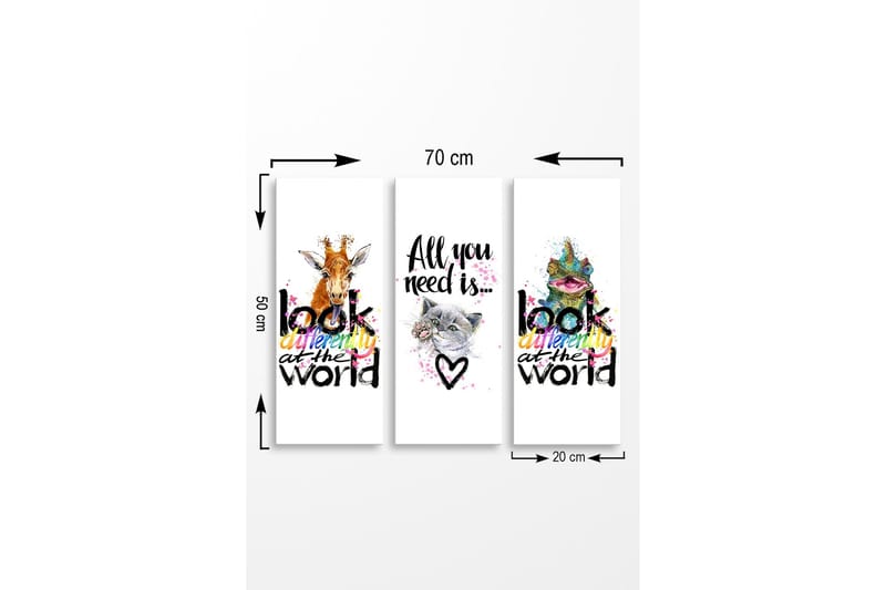 Seinäkoriste MDF Maalaus - Sisustustuotteet - Taulu & taide - Canvas-taulu