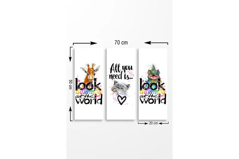 Seinäkoriste MDF Maalaus - Sisustustuotteet - Taulu & taide - Canvas-taulu