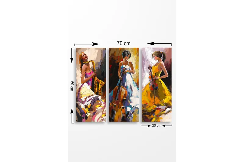 Seinäkoriste MDF Maalaus - Sisustustuotteet - Taulu & taide - Canvas-taulu