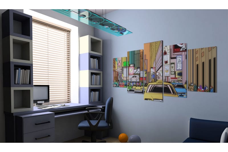 Taulu A Drawing Of A City 100x50 - Artgeist sp. z o. o. - Sisustustuotteet - Taulu & taide - Canvas-taulu