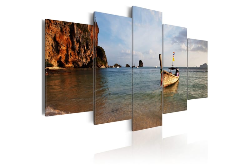 Taulu A Fishing Boat By The Sea 100x50, Artgeist sp. z o. o.