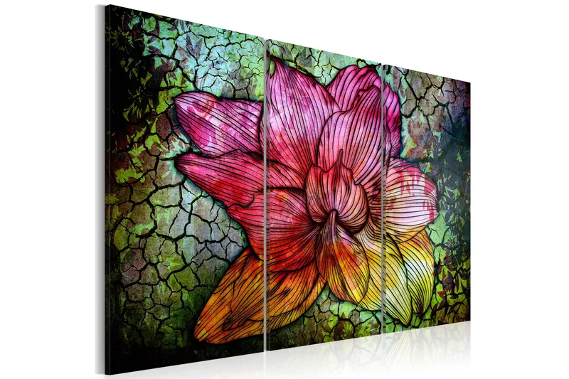 Taulu A Rainbow-Hued Abstract Flower 120x80, Artgeist sp. z o. o.