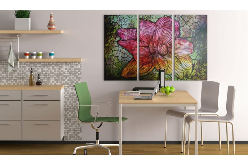Taulu A Rainbow-Hued Abstract Flower 120x80 - Artgeist sp. z o. o. - Sisustustuotteet - Taulu & taide - Canvas-taulu