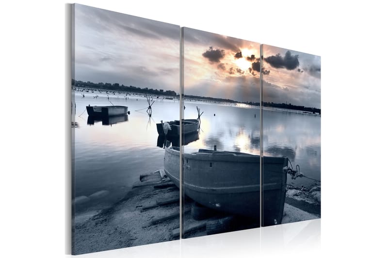 Taulu A Small Boat By A Lake 60x40, Artgeist sp. z o. o.