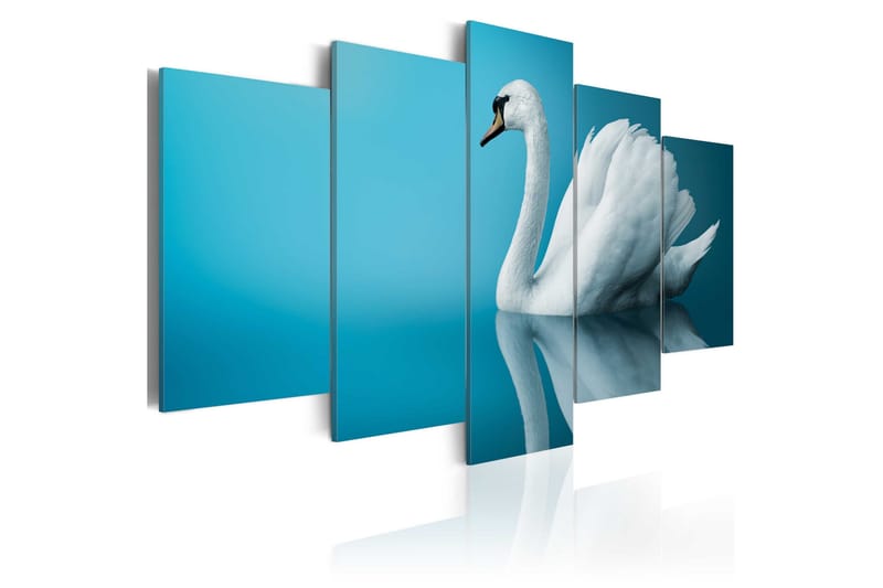Taulu A Swan In Blue 100x50, Artgeist sp. z o. o.