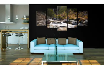 Taulu A Waterfall In The Middle Of Wild Nature 100x50 - Artgeist sp. z o. o. - Sisustustuotteet - Taulu & taide - Canvas-taulu