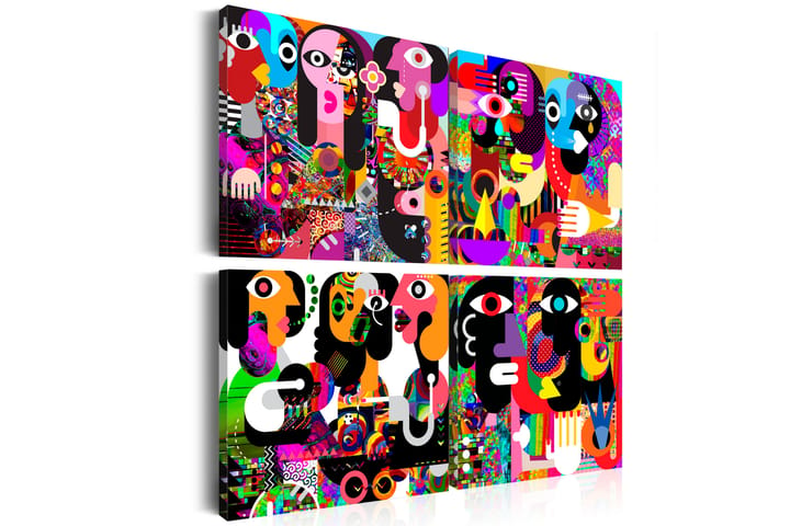 Taulu Abstract Conversations 60x60 - Artgeist sp. z o. o. - Canvas-taulu - Seinäkoristeet