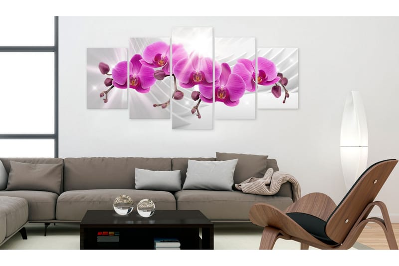 Taulu Abstract Garden Pink Orchids 200x100 - Artgeist sp. z o. o. - Sisustustuotteet - Taulu & taide - Canvas-taulu
