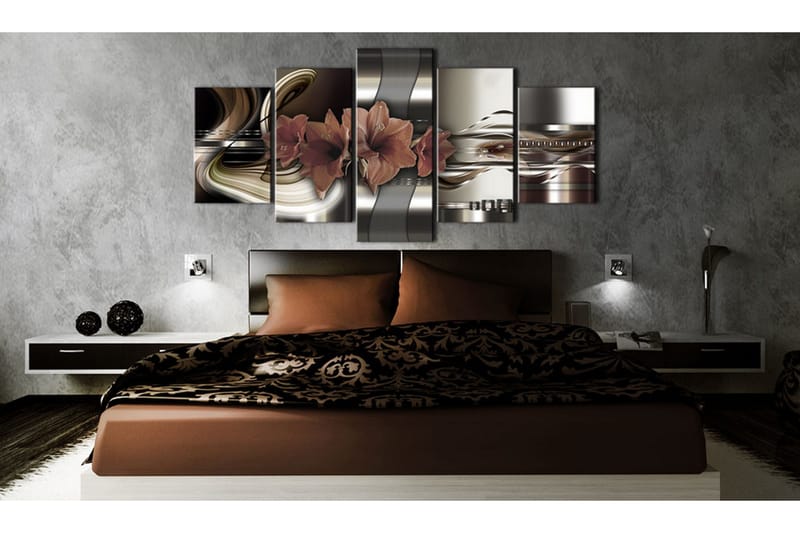 Taulu Abstraction And Amaryllis 100x50 - Artgeist sp. z o. o. - Sisustustuotteet - Taulu & taide - Canvas-taulu