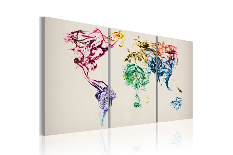 Taulu Abstrakti Maailmankartta 60x30 - Artgeist sp. z o. o. - Sisustustuotteet - Taulu & taide - Canvas-taulu