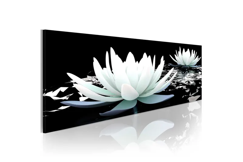 Taulu Alabaster Lilies 150x50, Artgeist sp. z o. o.