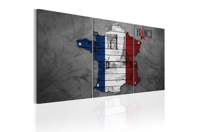 Taulu All About France 120x60, Artgeist sp. z o. o.