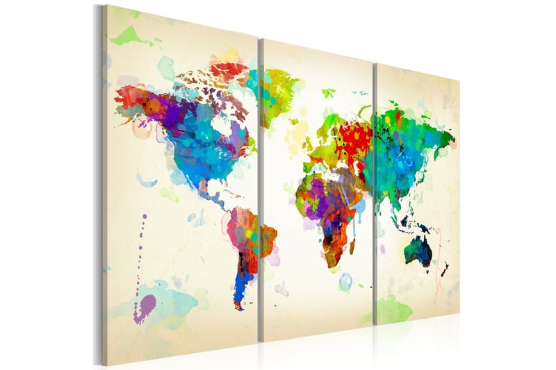 Taulu All Colors Of The World Triptych 60x40, Artgeist sp. z o. o.