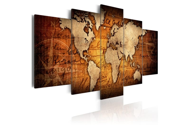 Taulu Amber Map 100x50 - Artgeist sp. z o. o. - Sisustustuotteet - Taulu & taide - Canvas-taulu