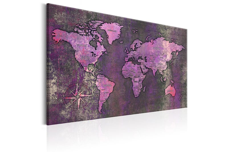 Taulu Amethyst Map 60x40 - Artgeist sp. z o. o. - Sisustustuotteet - Taulu & taide - Canvas-taulu