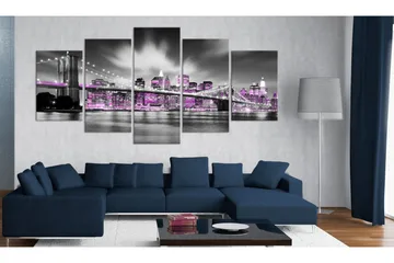 Taulu Amethystine New York 200x100 - Artgeist sp. z o. o. - Sisustustuotteet - Taulu & taide - Canvas-taulu
