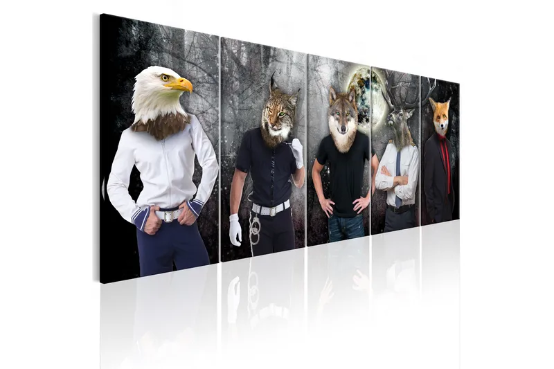 Taulu Animal Faces 225x90 - Artgeist sp. z o. o. - Sisustustuotteet - Taulu & taide - Canvas-taulu