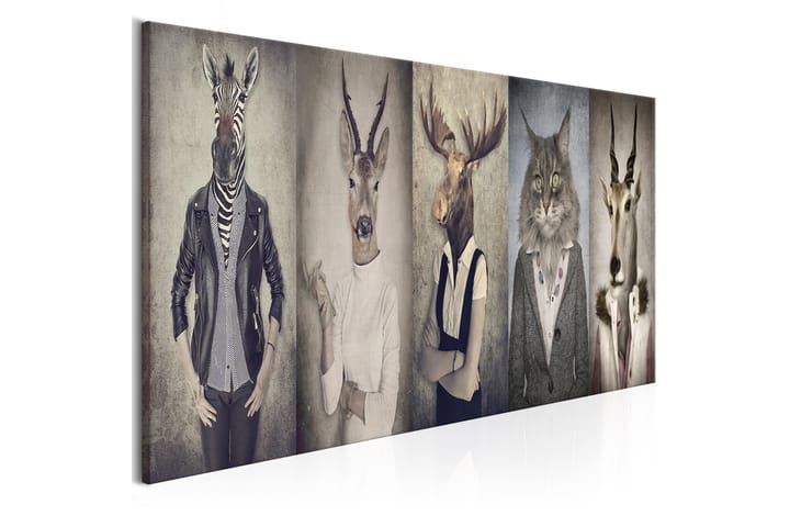 Taulu Animal Masks 135x45 - Artgeist sp. z o. o. - Seinäkoristeet - Canvas-taulu