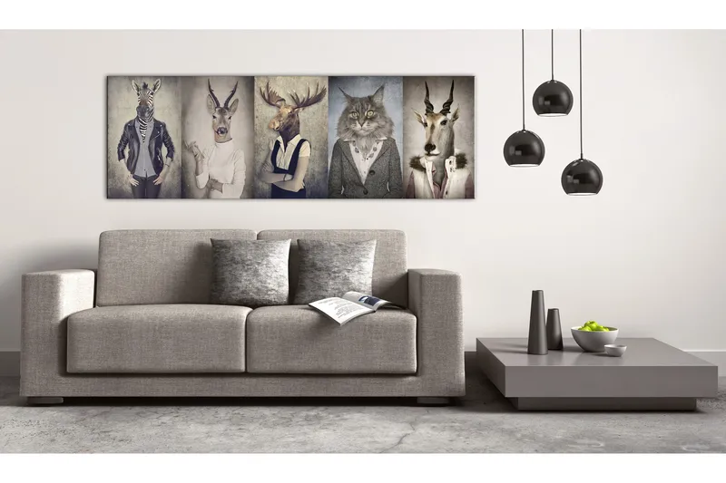 Taulu Animal Masks 150x50, Artgeist sp. z o. o.