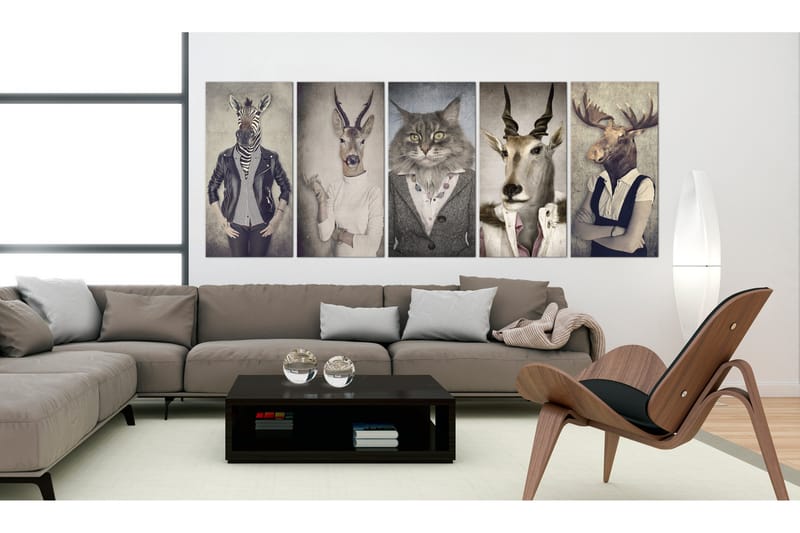 Taulu Animal Masks 225x90, Artgeist sp. z o. o.