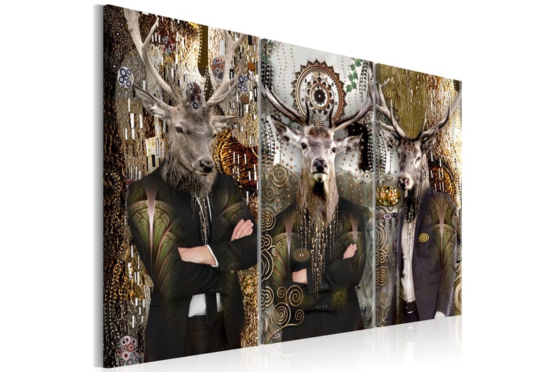 Taulu Animal Trio 3 Parts Brown 120x80 - Artgeist sp. z o. o. - Sisustustuotteet - Taulu & taide - Canvas-taulu