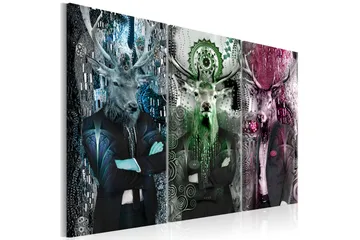 Taulu Animal Trio 3 Parts Colorful 90x60 - Artgeist sp. z o. o. - Sisustustuotteet - Taulu & taide - Canvas-taulu